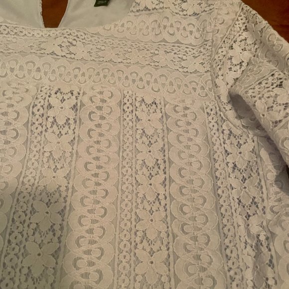 Ann Taylor lace tee - Picture 2 of 4